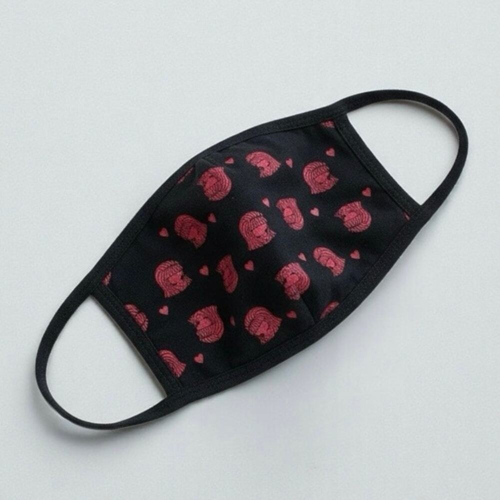 Valfre Reusable Black & Red Graphic Face Mask